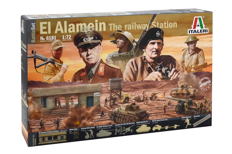 Image 0 of Italeri 1/72nd WWII Battle Of El Alamein Diorama Playset 6181