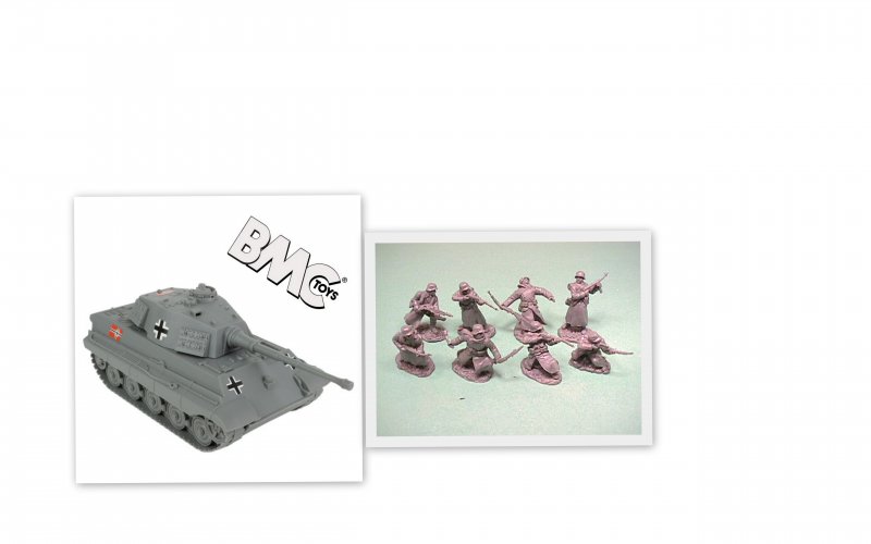 Image 0 of BMC 1/32nd Scale WWII Tiger Tank And TSSD German Soldiers Bundle