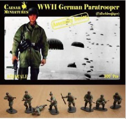 Image 0 of Caesar Miniatures 1/72 WWII German Paratroopers (16 multi-posed figs) Set 7712