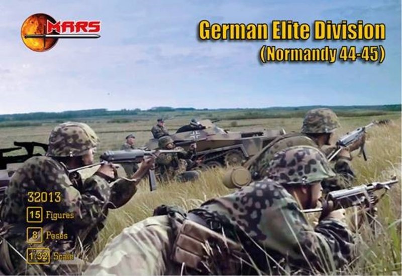 Image 0 of Mars 1/32 WWII Normandy 1944-45 German Elite Division Soldiers Set 32013