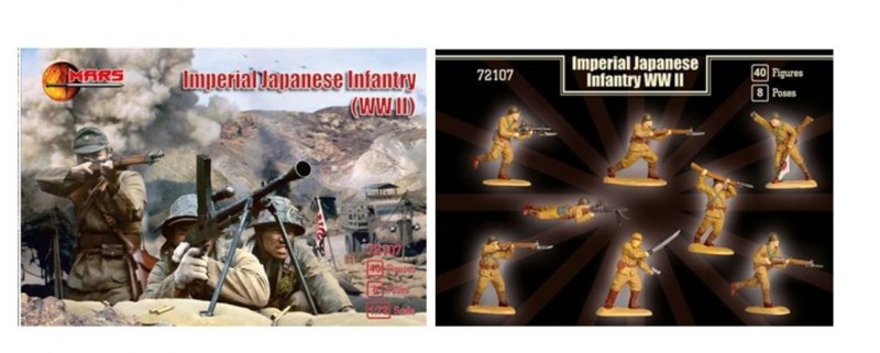 Image 0 of Mars 1/72 Scale WWII Imperial Japanese Infantry Soldiers Set 72107