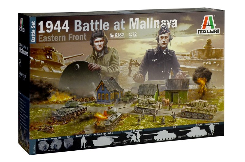 Image 0 of Italeri 1/72 Battle at Malinava 1944 Diorama Set Eastern Front 