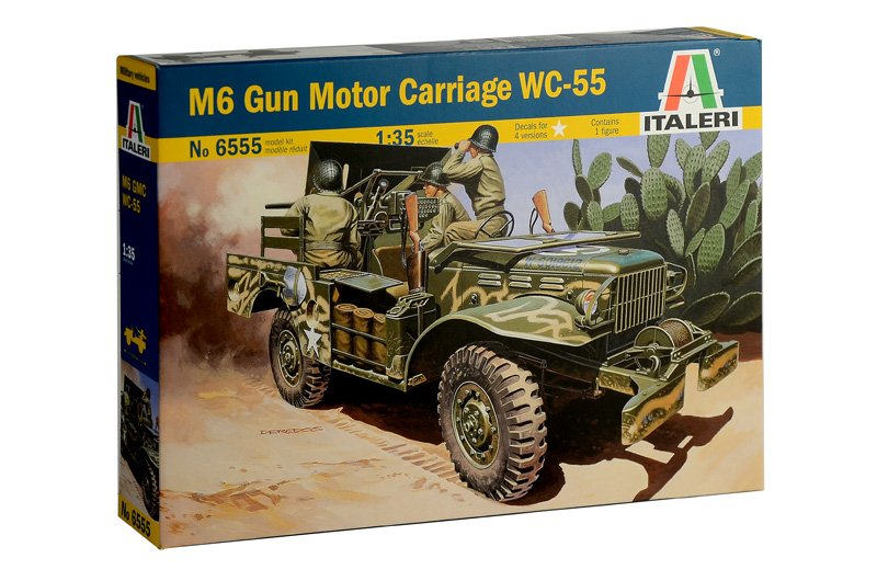 Image 0 of Italeri 1/35 M6 WC55 Dodge Gun Motor Carriage w/Anti-Tank Gun & Figure