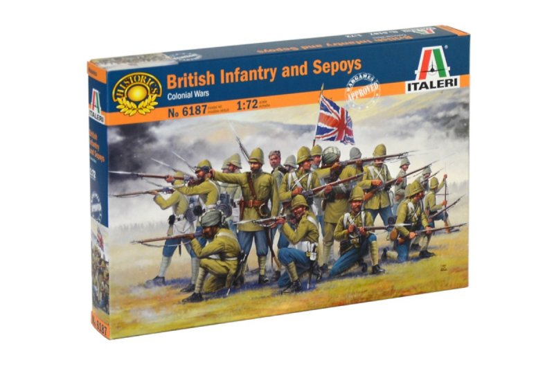 Image 0 of Italeri 1/72 British Infantry & Sepoys Soldiers Colonial Wars Set 6187