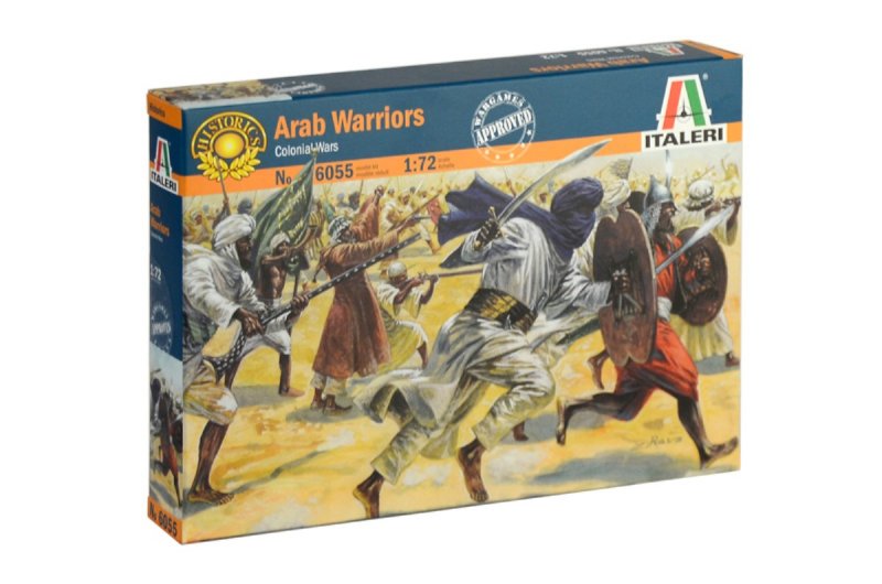 Image 0 of Italeri 1/72 Sahara 19th Cent Muslim Arab Warriors Figures Set 6055 