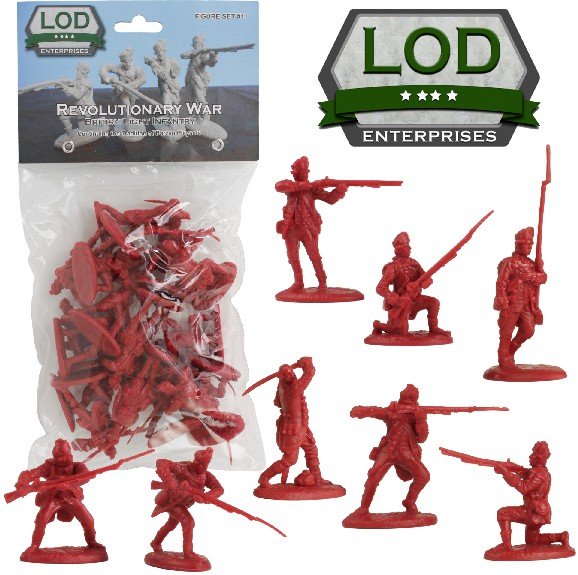 Image 0 of LOD 1/32 Revolutionary War British Light Infantry Playset