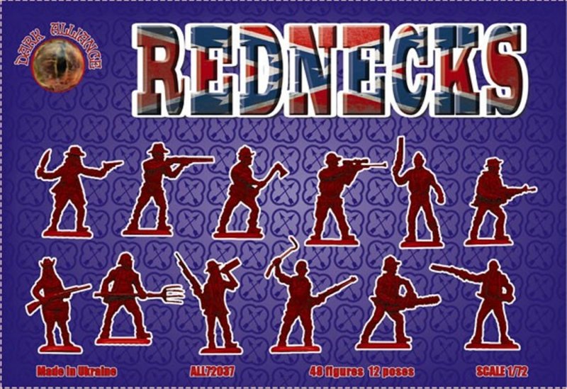 Image 0 of Alliance Figures Plastic 1/72 REDNECKS Zombie Post Apocalypse Set 72037 NEW!