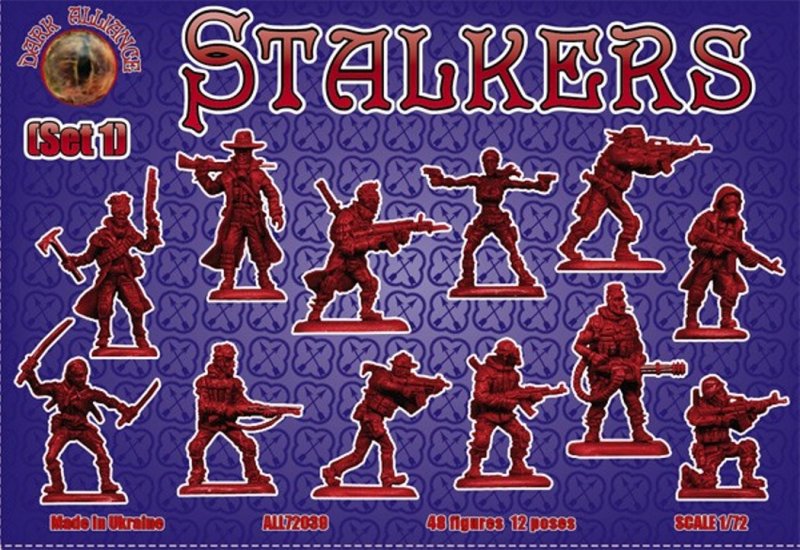 Image 0 of Alliance Figures Plastic 1/72 STALKERS Set 1 Zombie Post Apocalypse 72039 NEW!