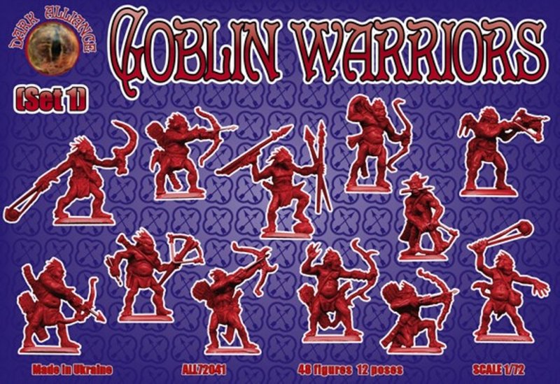 Image 0 of Dark Alliance 1/72 Fantasy Plastic Goblin Warriors Set 1 Figures 72041 NEW!