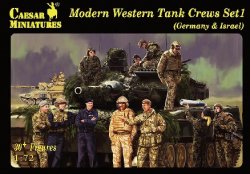 Caesar Miniatures 1/72 Modern Western Tank Crews Set 1 Germany & Israel Set H102