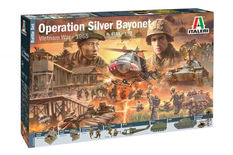 Image 0 of Italeri 1/72 Operation Silver Bayonet Vietnam War Diorama Set 6184 NEW!