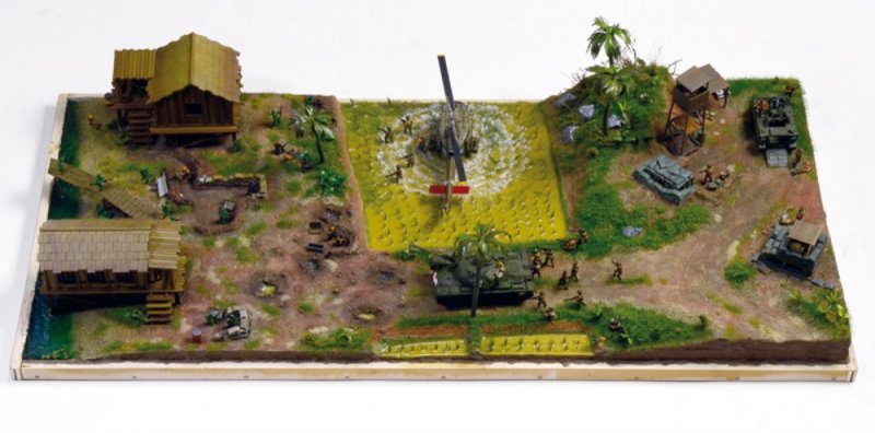 Image 2 of Italeri 1/72 Operation Silver Bayonet Vietnam War Diorama Set 6184 NEW!