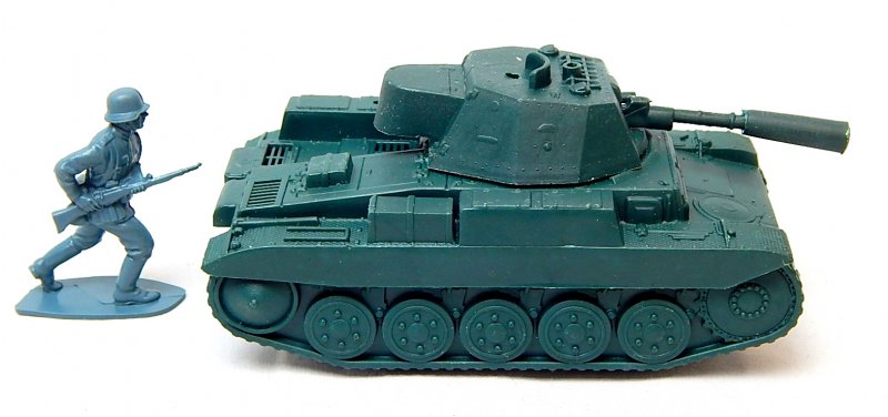 Image 2 of World War II German Panzer II Style Green Plastic Tank