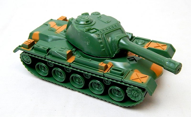 Image 0 of U.S. Army M48 M60 Patton Green Camo Plastic Tank