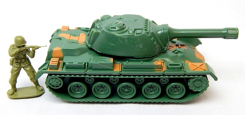 Image 2 of U.S. Army M48 M60 Patton Green Camo Plastic Tank