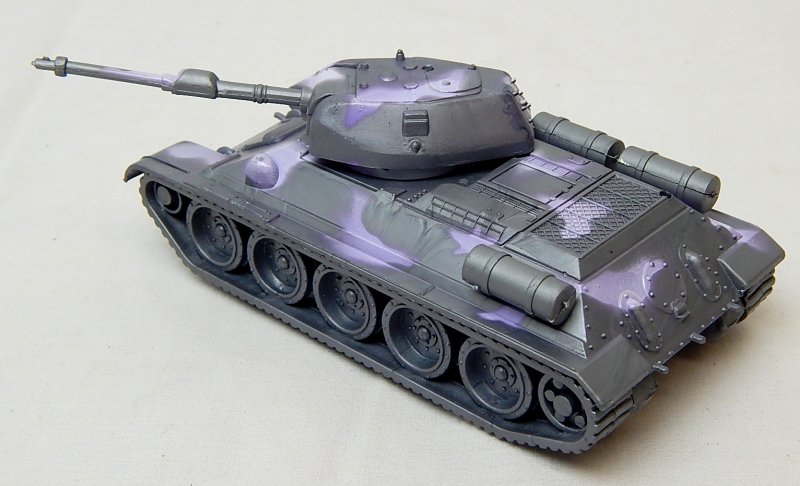 Image 1 of World War II Russian T-34 Style Grey Camo Plastic Tank