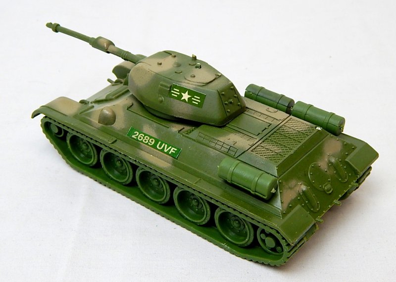 Image 1 of World War II Russian T-34 Style Green Camo Plastic Tank