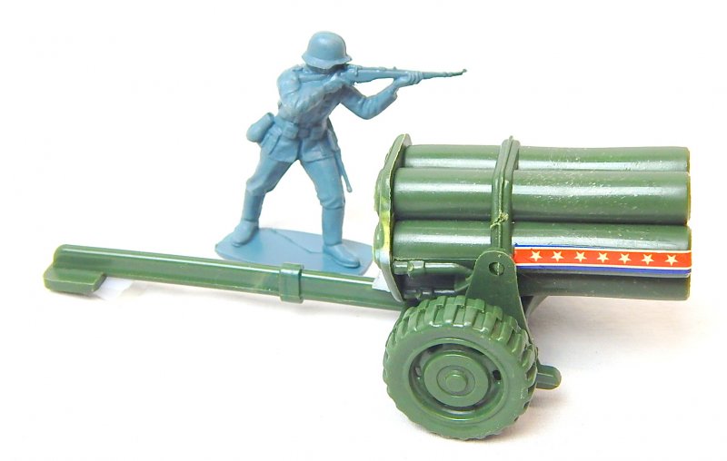 Image 3 of WWII Modern Style Green Plastic Mobile Rocket Battery 