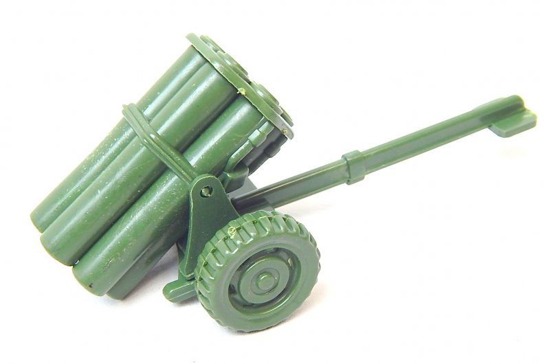 Image 4 of WWII Modern Style Green Plastic Mobile Rocket Battery 