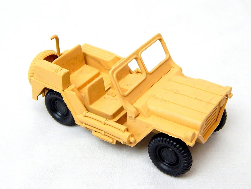 Image 0 of World War 2 Desert Willys Style Plastic Army Jeep