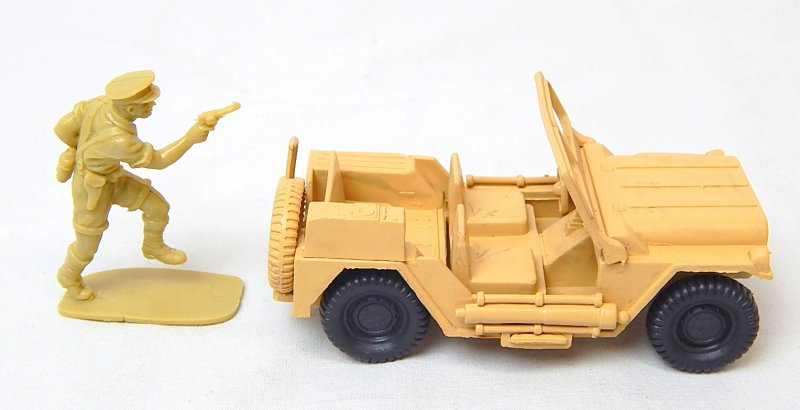 Image 2 of World War 2 Desert Willys Style Plastic Army Jeep