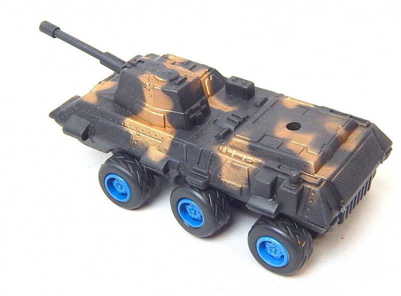 Image 1 of Modern Style 6 wheeled Black Camo Plastic Armored APC Car