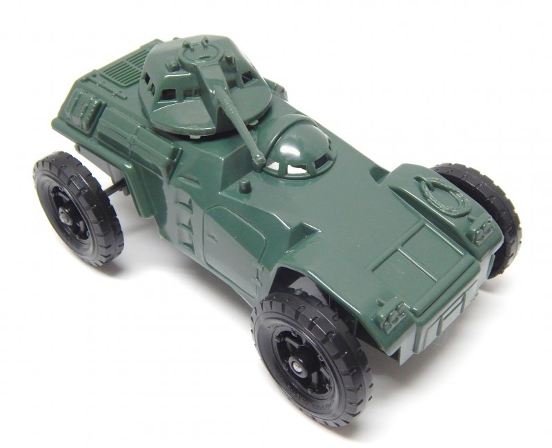 Image 0 of Timmee Processed Plastic Green Wide Axle Army Armored Car (pre-owned)