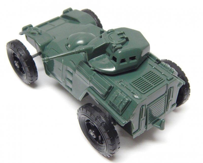 Image 1 of Timmee Processed Plastic Green Wide Axle Army Armored Car (pre-owned)