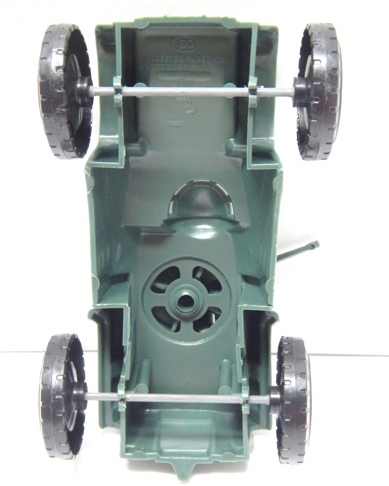 Image 2 of Timmee Processed Plastic Green Wide Axle Army Armored Car (pre-owned)