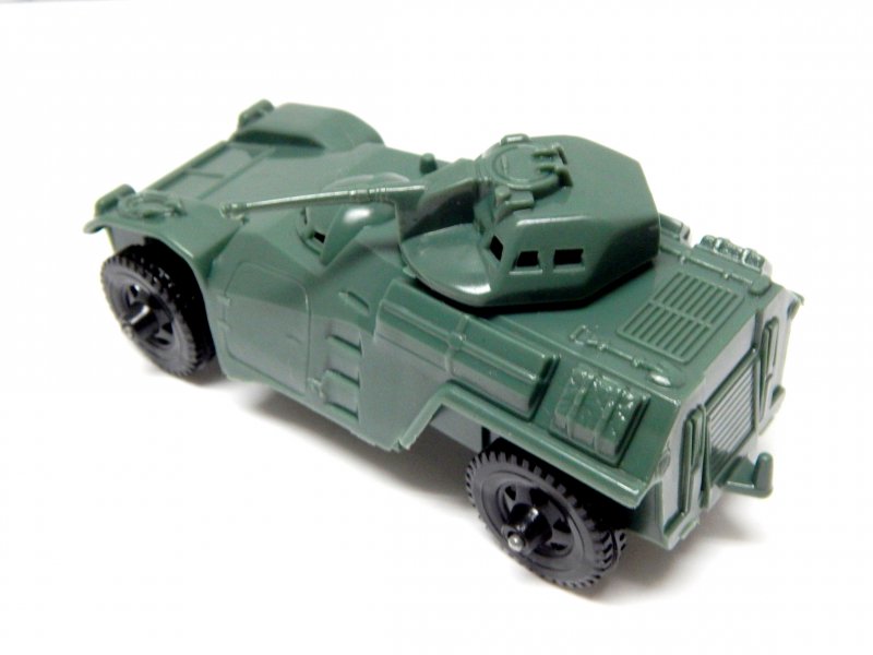 Image 1 of Timmee Processed Plastic Green Army Armored Car (pre-owned)