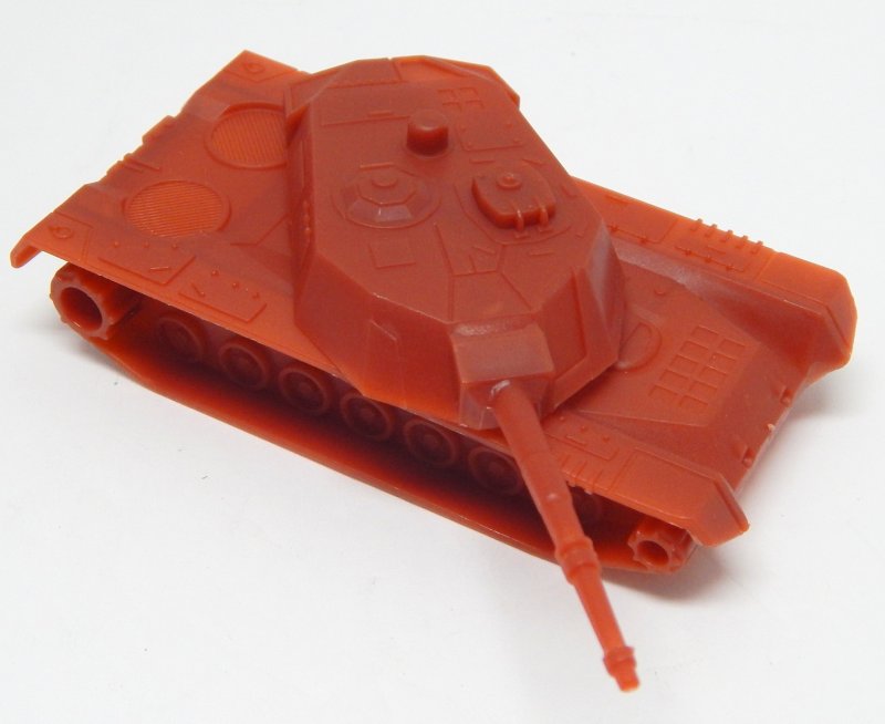 Image 0 of HO Scale Abrams 'Red' Plastic Military Modern Tank