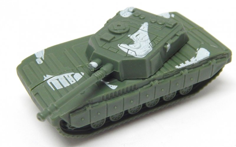 Image 1 of Abrams Style HO Green Plastic U.S. Army Modern Tank