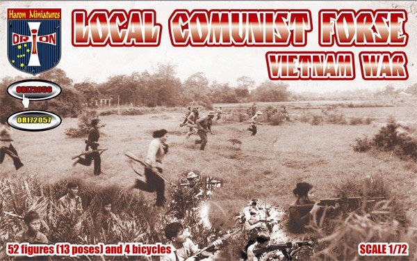 Image 0 of Orion 1/72 Vietnam War Local Communist Force Figures Set 72056