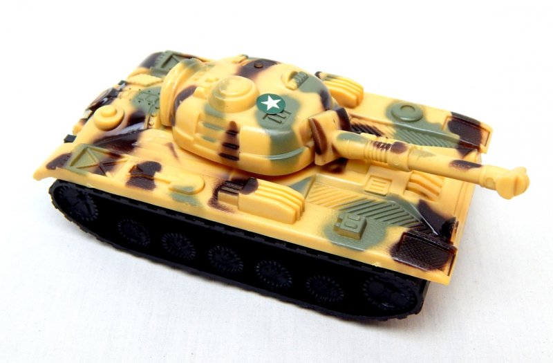 Image 0 of Russian Style T-54 Desert Camo Plastic Tank