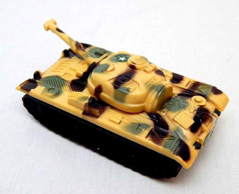 Image 1 of Russian Style T-54 Desert Camo Plastic Tank