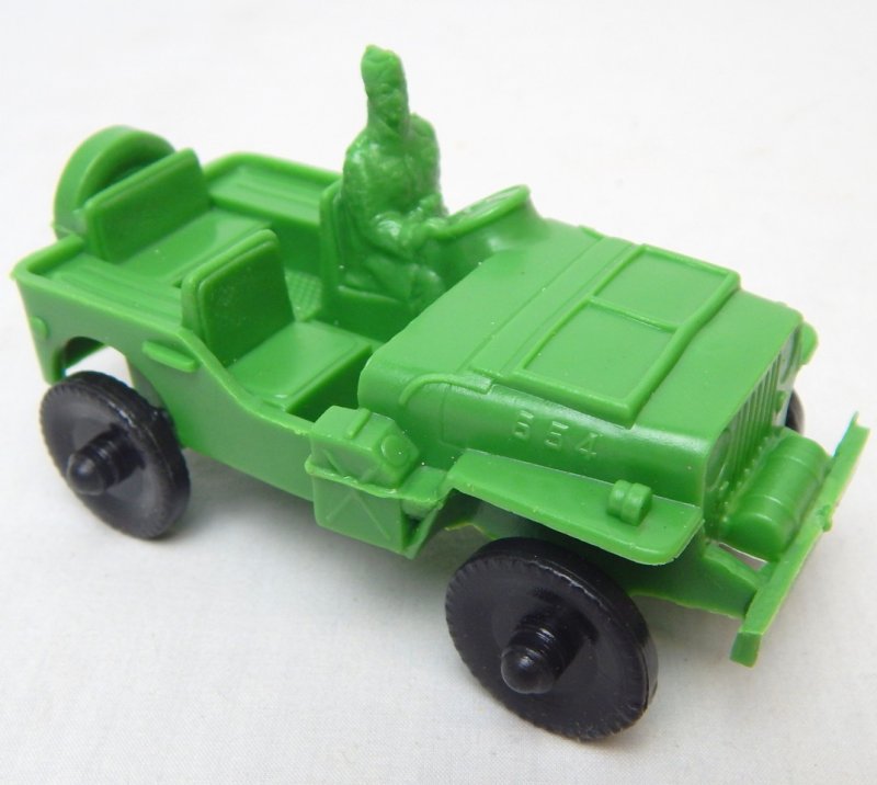 Image 0 of LIDO Style Green Plastic Army Jeep 