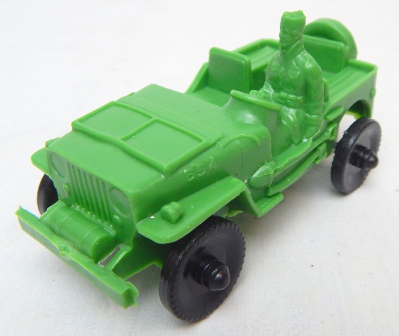 Image 1 of LIDO Style Green Plastic Army Jeep 