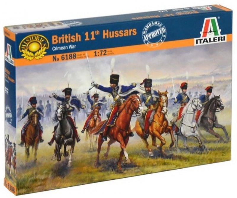 Image 0 of Italeri 1/72 British 11th Hussars Soldiers Crimean Wars Set 6188