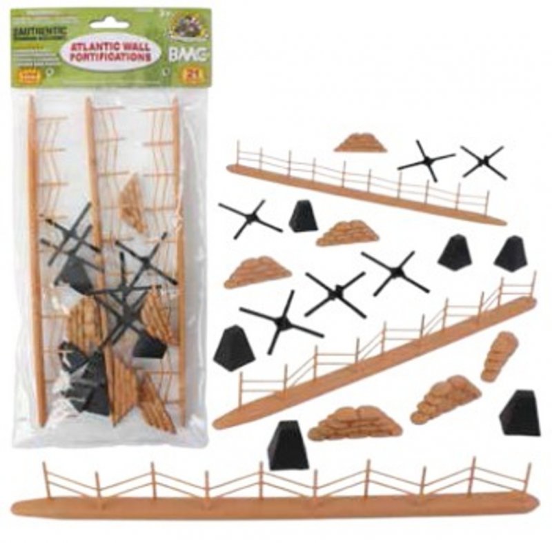 Image 0 of BMC Toys 54mm WWII Atlantic Wall Fortifications Set 99999