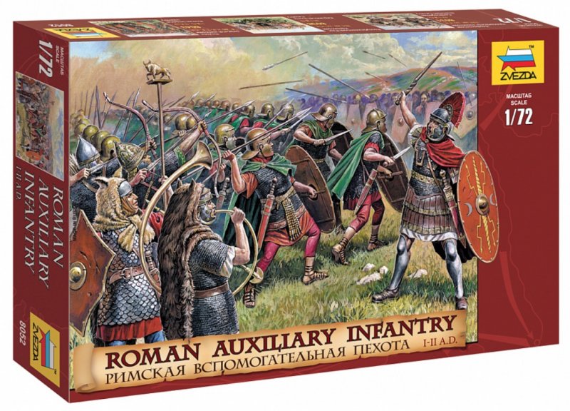 Image 0 of Zvezda 1/72nd Ancients Roman Auxiliary Infantry I-II AD Soldiers Set 8052