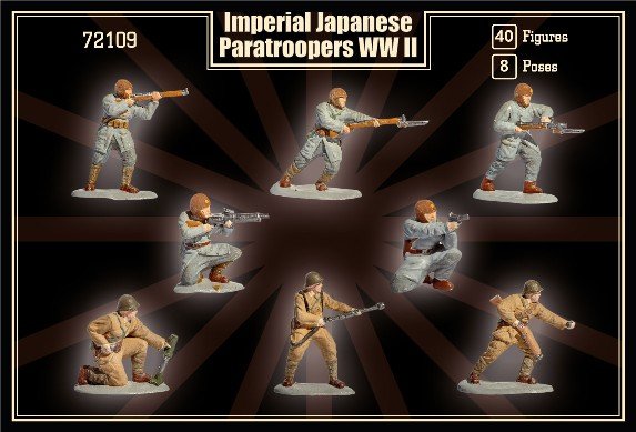 Image 0 of Mars 1/72 World War II Japanese Imperial Paratroopers Set 72109