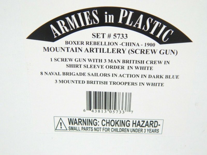 Image 0 of Armies In Plastic 1/32 Boxer Rebellion China Mountain Artillery Combo Set 5733