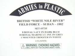 Armies In Plastic 1/32 British White Nile River Field Force Sudan 1882 Set 5735