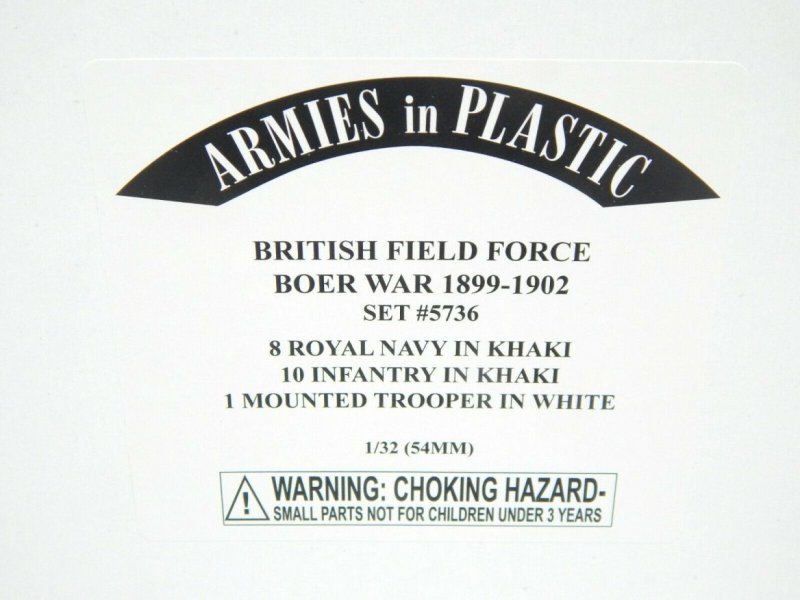 Image 0 of Armies In Plastic 1/32 British Field Force Boer War 1899 To 1902 Combo Set 5736