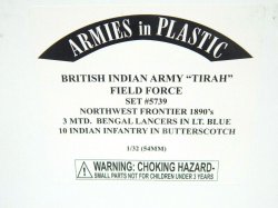 Armies In Plastic 1/32 British Indian Army Tirah Field Force 1890s Set 5739