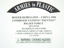 Armies In Plastic 1/32 Boxer Rebellion China 1900 Combine Nation Relief Set 5744