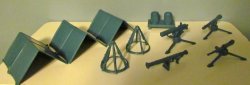 Marx Air Force Field Equipment Camp Airfield Plastic Set