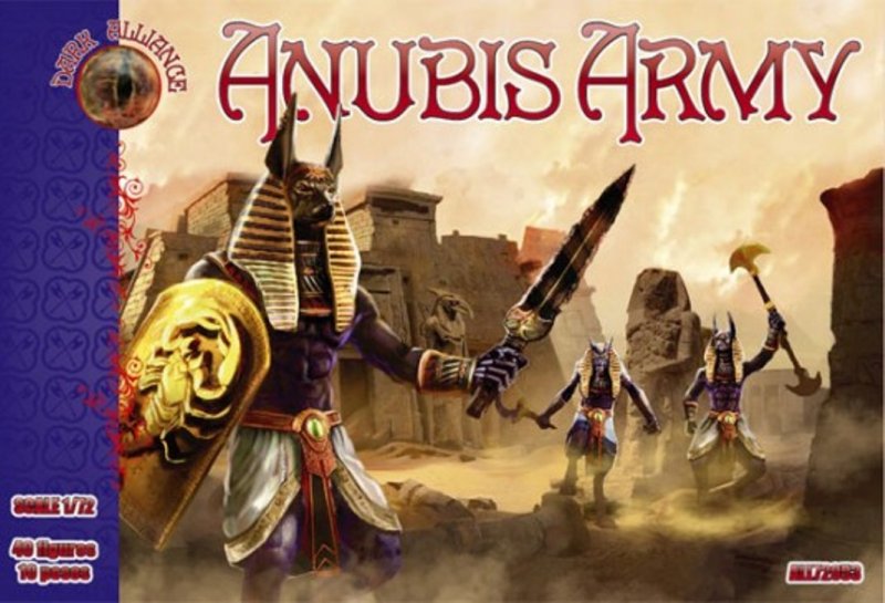 Image 0 of Dark Alliance 1/72 Fantasy Anubis Egyptian Figures Set 72053