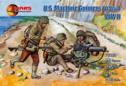 Mars 1/72 WWII U.S. Machine Gunners D-Day Plastic Soldiers Set 72125 