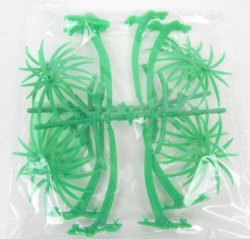 MPC set of 8 Plastic Jungle Forest Palm Trees